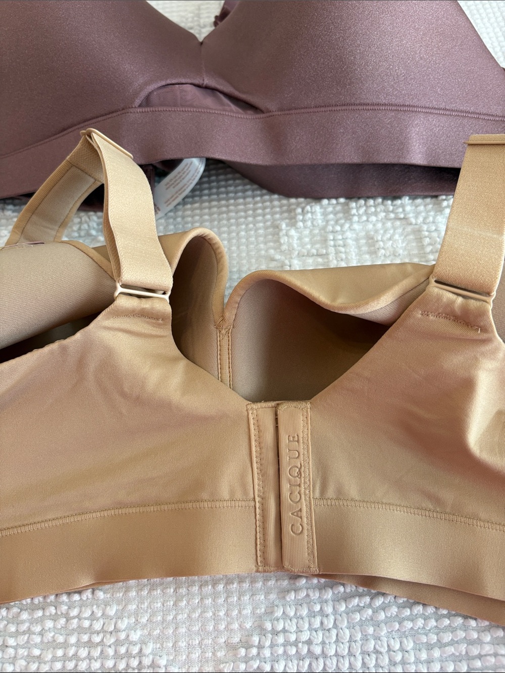 Cacique Comfort Bliss Seamless Everyday Wireless Bra - Mauve & Nude. 42D - Picture 3 of 3